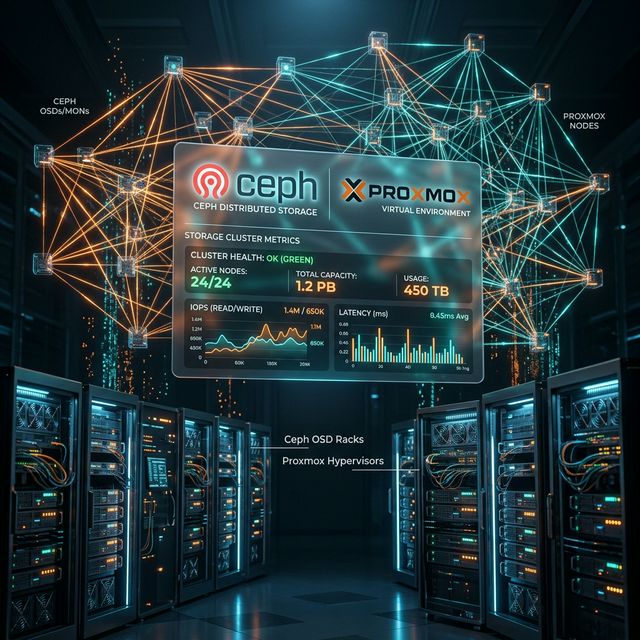 Hướng Dẫn Giám Sát Cụm Lưu Trữ Ceph Trên Proxmox VE Toàn Diện
