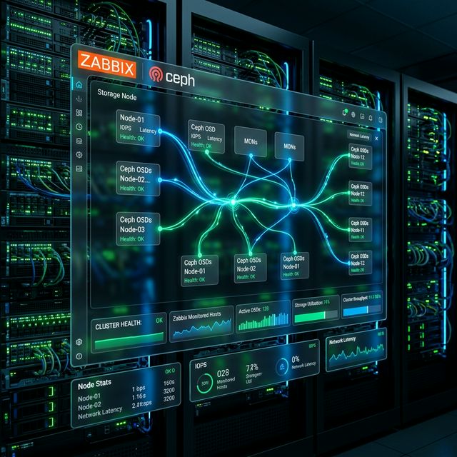 Hướng Dẫn Giám Sát Cụm Ceph Chuyên Sâu Với Zabbix Agent 2